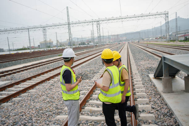 istock Railway workers, guardians of railway arteries 1491496620