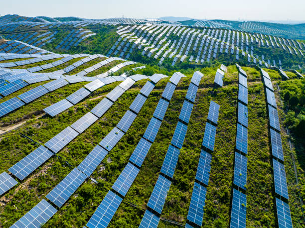 istock Solar panels on the top of the mountain 1491499787