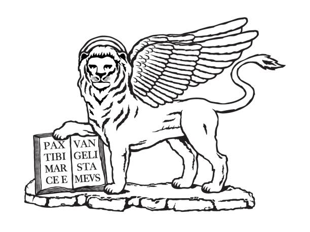 Vector illustaration of the lion of Saint Mark