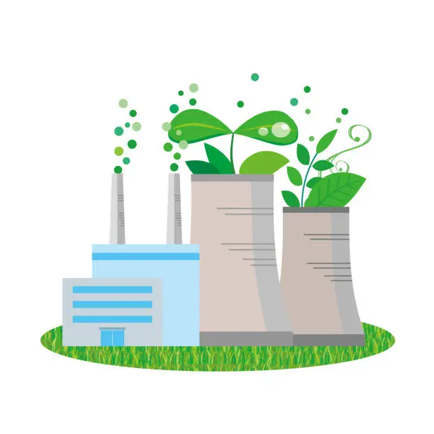 Vector illustration of clean power generation