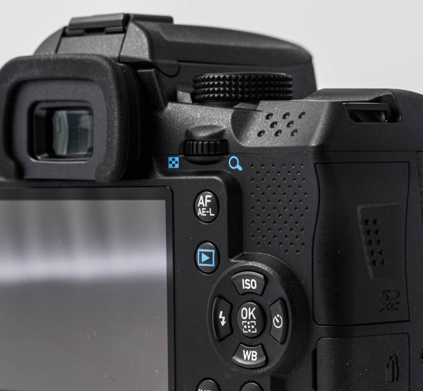 istock Rear buttons screen and viewfinder of a digital SLR camera.. 1491511016