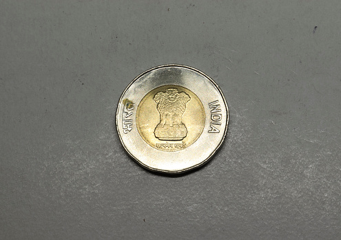 Indian Currency twenty Rupees gold Coin, Indian Currency, Money,