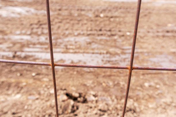 istock A brown fence with rusted edges 1491511569