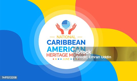 istock Caribbean American Heritage Month background or banner design template celebrated in june. vector illustration. 1491513208