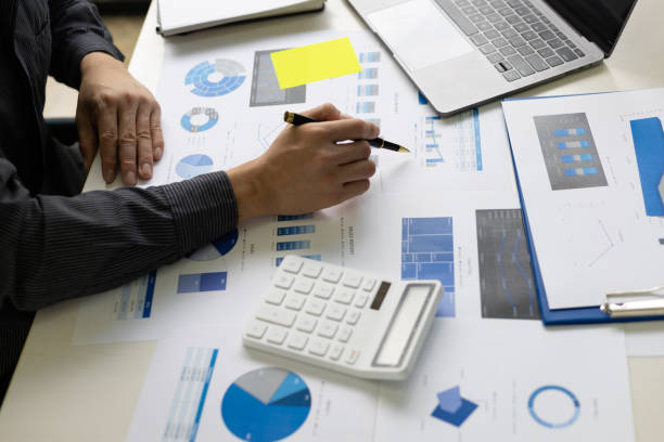 istock Accounting audit analysis and financial budget planning 1491518963