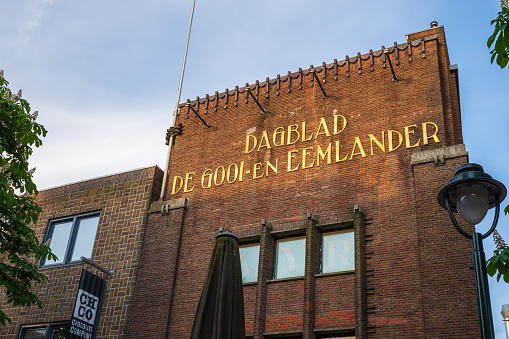 Hilversum, The Netherlands - The 18th of May: Former Dagblad De Gooi- En Eemlander Building At Hilversum The Netherlands