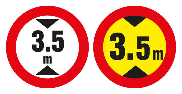 istock The movement of vehicles whose height exceeds that indicated on the sign is prohibited. 1491525346