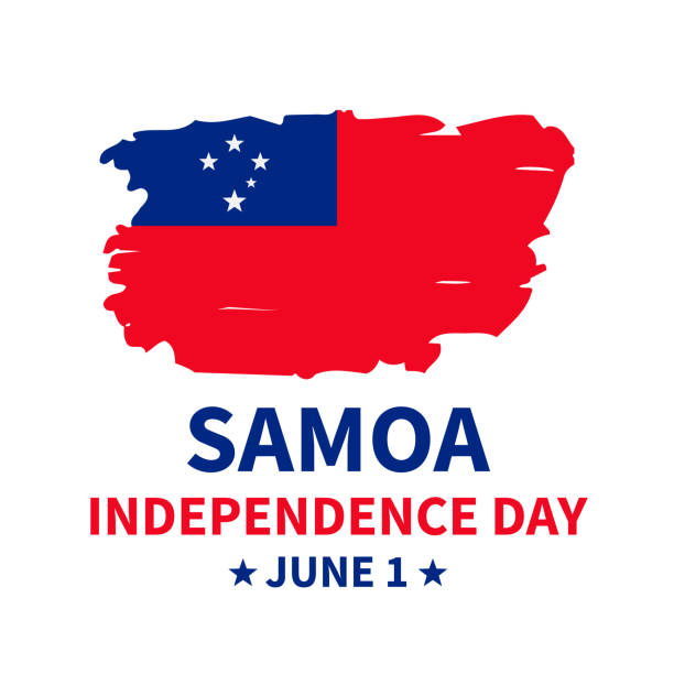 istock Samoa Independence Day banner. National holiday celebrate on June 1. Easy to edit vector template for greeting card, typography poster, flyer, sticker, postcard, etc 1491527145