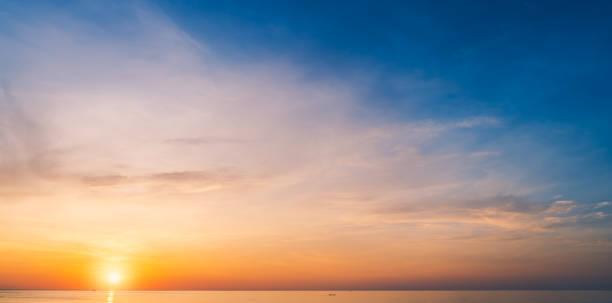 istock Sunset sky clouds over sea in the morning 1491528575