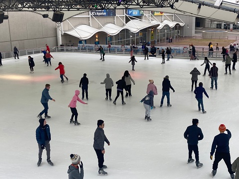 Each year during winter the ice skating rink outside of Crown Center Plaza opens up and is visited by thousands. It's a great activity to do with friends, family, and kids during the holidays in Kansas City, Missouri.
