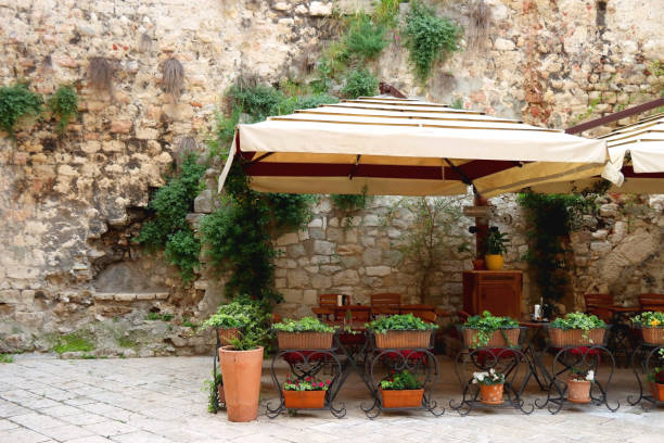 istock Picturesque Street Cafe 1491532882