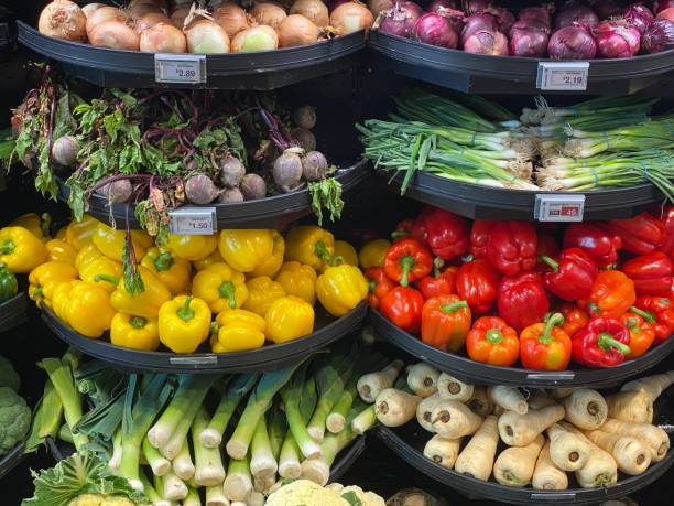istock Fresh vegetables at a market 1491533946