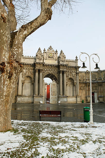 istock Dolmabahce Palace on a snowy day 149153514