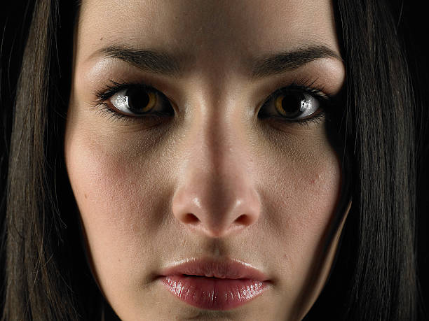 Close up of face of a beautiful young women.