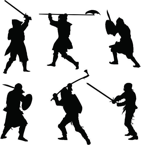 alte krieger - weapon spear medieval lance stock-grafiken, -clipart, -cartoons und -symbole