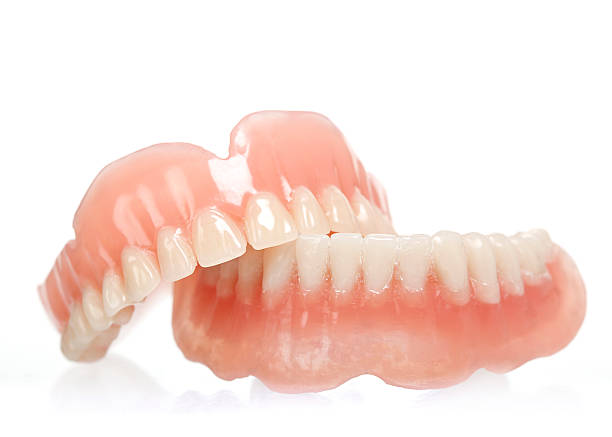 acrylic denture - dentures стоковые фото и изображения