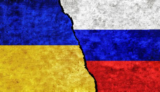 istock Russia and Ukraine flags together. Ukraine Russia relations 1491546557