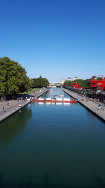 the Ourcq canal in Paris