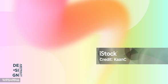 istock Abstract colorful vector blur background, color flow liquid wave for design brochure, website, flyer, banner. Vector stock illustration 1491549946
