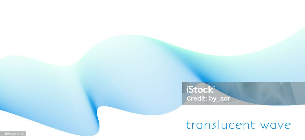 Translucent Light Blue Wave On White Background Subtle Pattern Stock ...