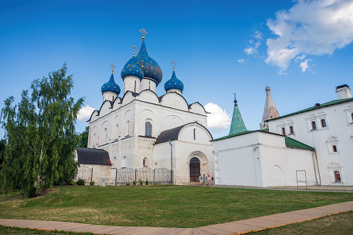 Cathedral of the Nativity of the Blessed Virgin - the main temple of medieval Suzdal, Russia.