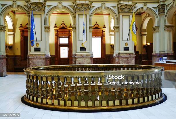 The Rotunda In The Colorado State Capitol Building In Denver Stock Photo - Download Image Now