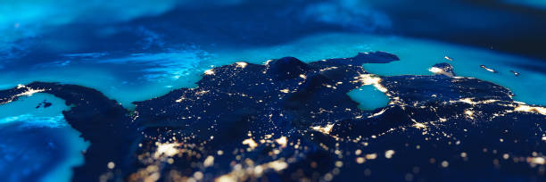 istock Colombia and Venezuela tilt shift panorama 1491565161