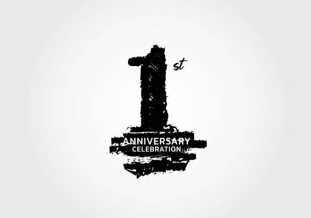 istock 1 years anniversary celebration logotype black vector, 1st birthday logo, 1 number design, anniversary year banner, anniversary design elements for invitation card and poster. number design vector 1491566014