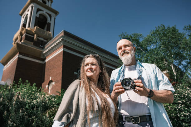 istock Senior  Couple sightseeing  the city 1491571173