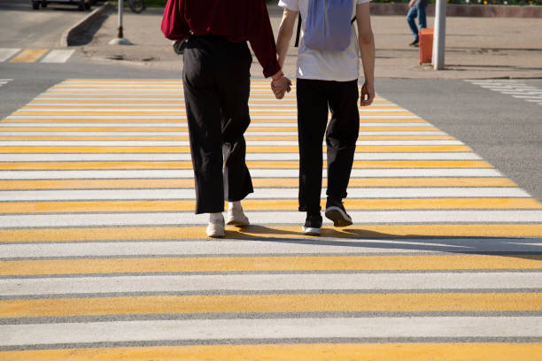 istock Pedestrian crossing in the city. 1491574359