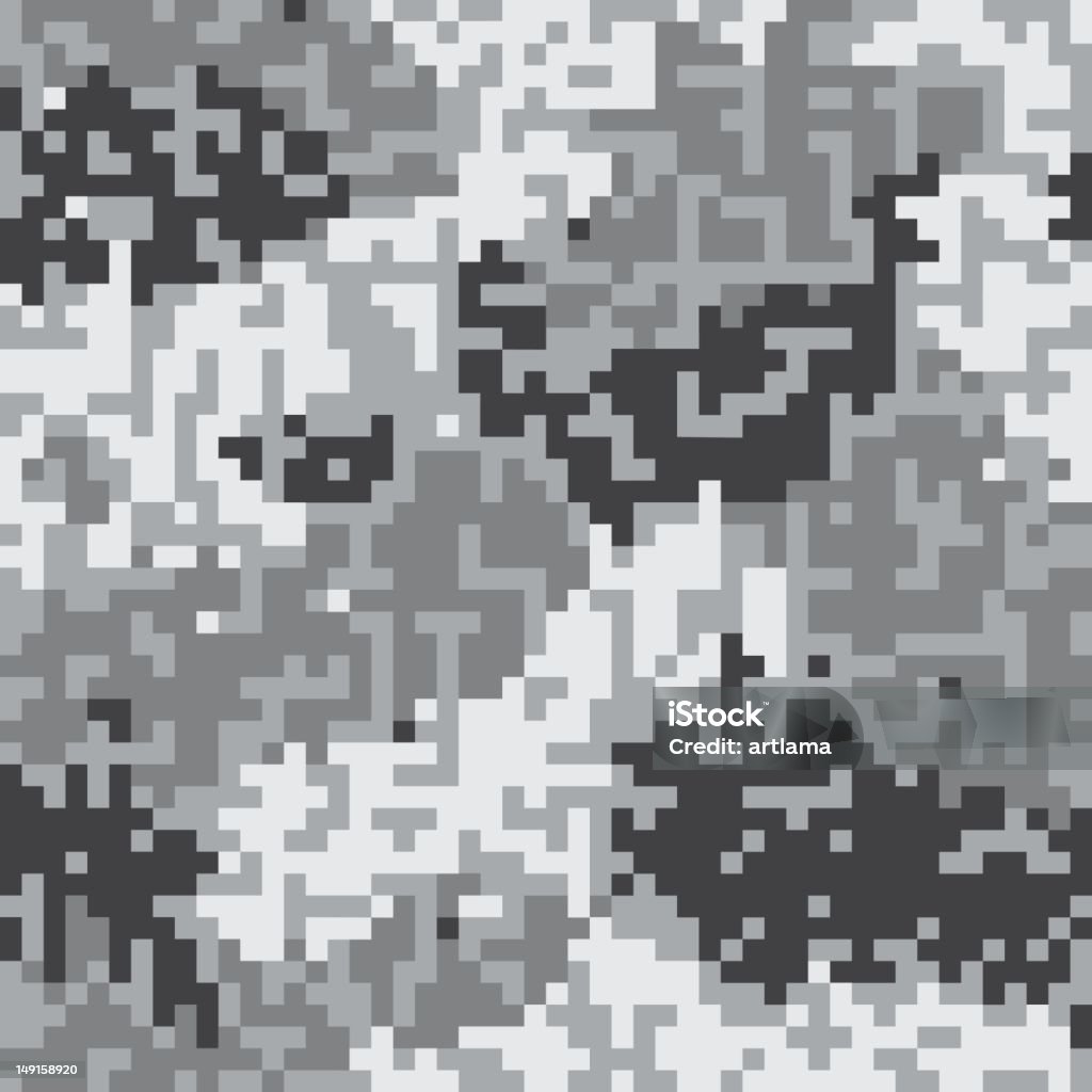 Seamless camoflage digital - arte vectorial de Abstracto libre de derechos