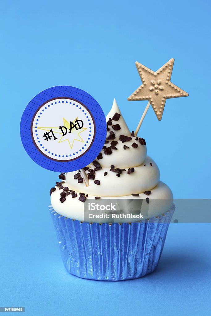 Father's day cupcake Cupcake for father's day Father's Day Stock Photo
