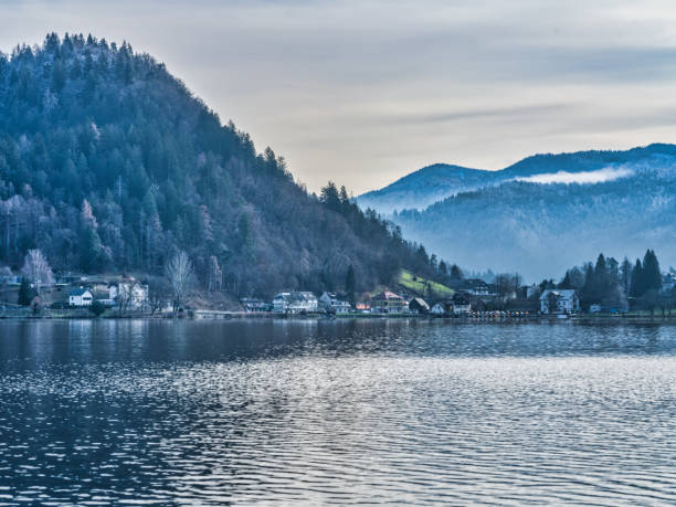 istock Bled lake side village and mountain during winter, Bled, Slovenia 1491590577