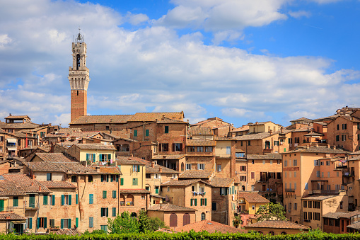 Siena townscape skyline, Tuscany