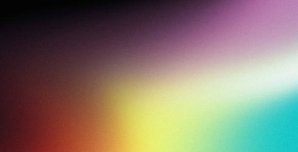 istock Abstract blurred colors grainy gradient background yellow purple red black dark noise texture poster website header backdrop design 1491603539
