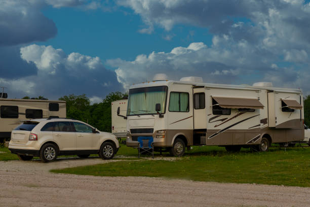 istock Rv and tow vehicle 1491604557