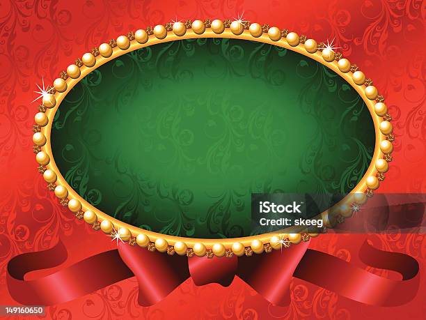 赤いクリスマスフレーム - 枠のベクターアート素材や画像を多数ご用意 - 枠, 楕円形, 金属 金