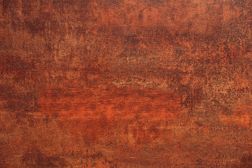 Red rusty metal panel background grunge texture