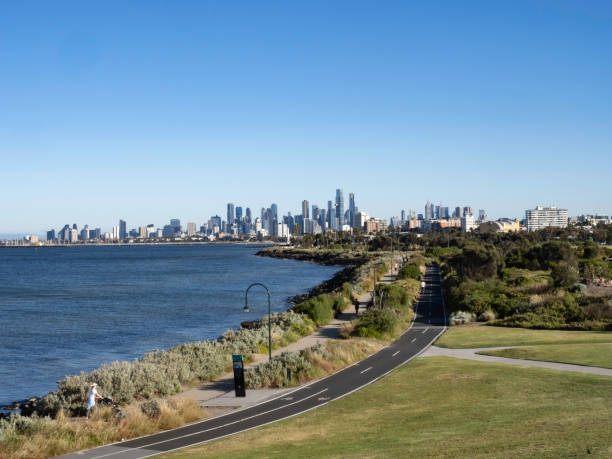 istock Urban skyline next to water 1491614535