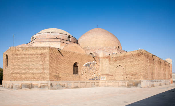 istock Historical Blue Mosque in Tabriz. Masterpiece of Azeri architecture. Historic heritage. 1491614924