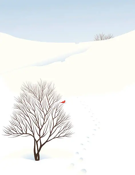 Vector illustration of Winter Scene