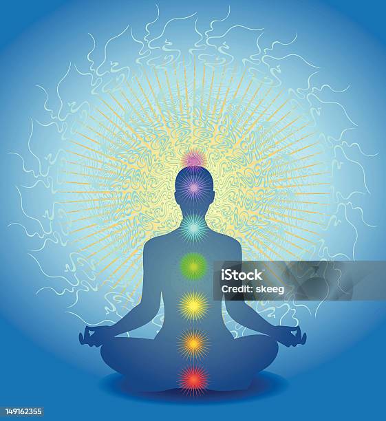 Chakra Meditation Stock Illustration - Download Image Now - Chakra, Recovery, Zen-like