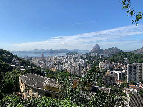 Rio de Janeiro city view of Sugarloaf mountain