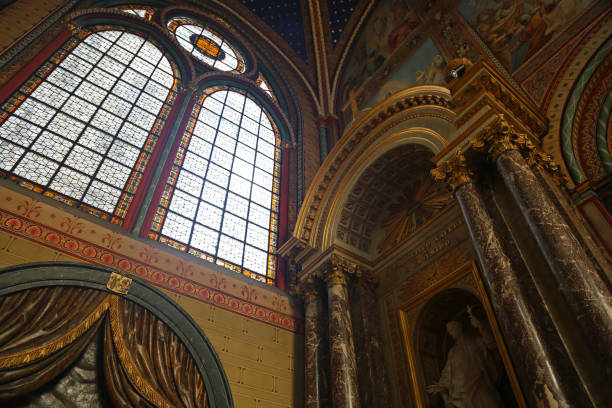 istock Looking up the window - Saint-Germain Des Pres Church 1491628925