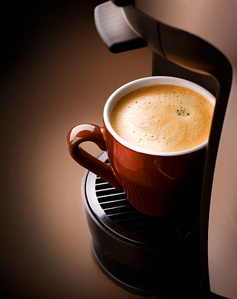 Close-up of an espresso coffeemaker