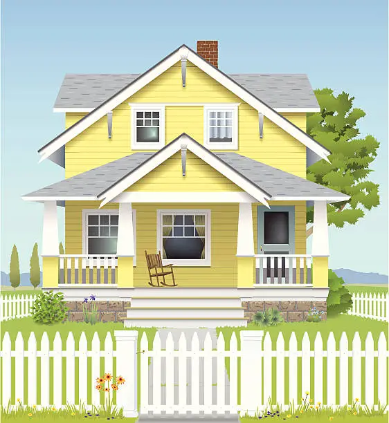 Vector illustration of Country House
