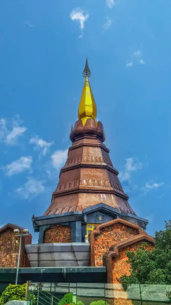 Photo of Landmark pagoda in doi Inthanon national park at Chiang mai, Thailand.