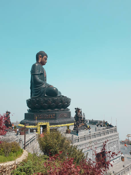 istock Fansipan Mountain have a large Buddha image for worship 1491646175