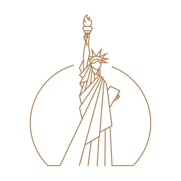 자유의 여신상, 개요 - replica statue of liberty stock illustrations