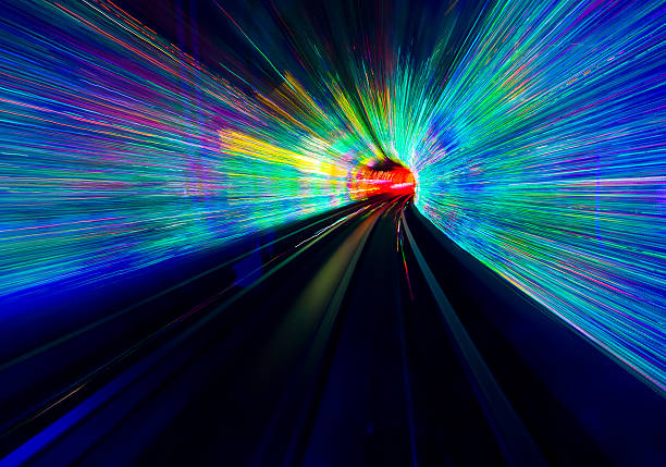istock Glorious tunnel with different colors of rays 149165127